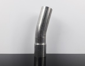 EXHAUST PIPE, bending, stack, stainless steel, 15 degree, app. 42mm