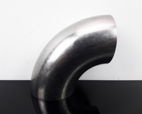 EXHAUST PIPE, bending, stack, stainless steel, 90 degree, app. 42mm