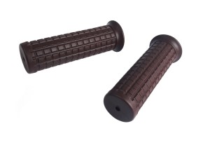 2 GRIPS, Custom- / Old-Style, dark brown, f. 1" handlebars