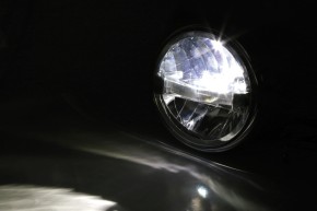 HIGHSIDER HIGHSIDER 7 inch LED headlight BRITISH-STYLE TYPE 4, chrome