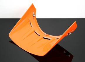 70er Jahre Helm-SCHIRM, Helmschirm für Endurohelm, Orange
