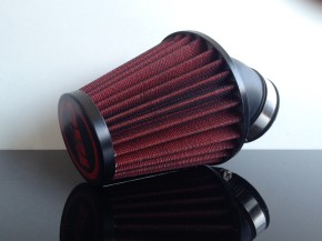 Performance AIR FILTER, app. 45-48mm, 45°connection, RED