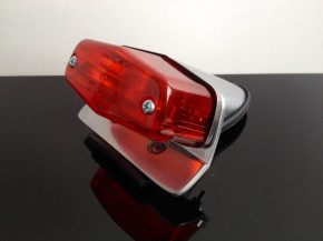 LUCAS-Style taillight + holder, small version, polished alloy