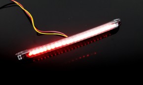 Flexible LED-taillight "string" smoke, backlight, E-marked