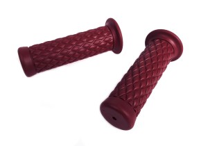 2 GRIPS, westwood style, bordeaux red, f. 22mm handlebars