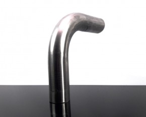 EXHAUST PIPE, bending, stack, stainless steel, 90 degree, app. 40mm