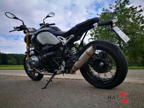 SILENCER "OYK" by HATTECH, stainles steel, with "EG-ABE" f. BMW RnineT