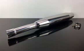 SILENCER f. SR 500, stainless steel, polished, "e"-marked