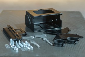 BATTERY BOX "Dungeon 1" by BHCKRT, f. BMW 2-valve models, alloy, black