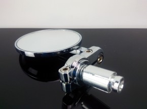 2 small handle bar mirrors, alloy