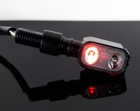 2 mini LED-BLINKER inkl. Rücklicht, e-geprüft, schwarz