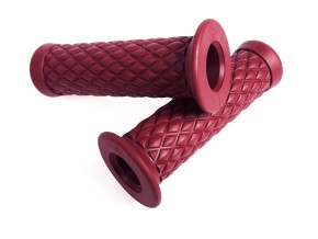 2 GRIPS, westwood style, bordeaux red, f. 1" handlebars