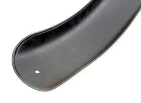 Short Front Fender for 17" + 18" Cafe-Racers made of Steel crimped edge black primed