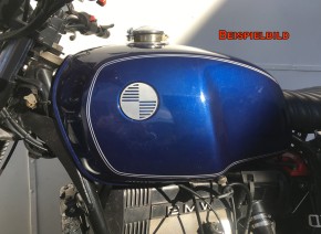 2x BMW-LOGO/Emblem "Propeller" R- Modelle, Alu, Ø70mm