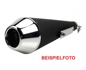 END CAP replacement for Megaphone exhaust, chrome plated