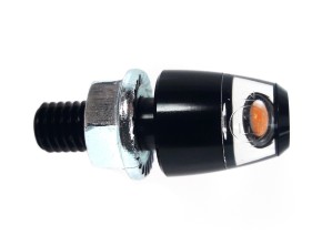 Power-LED-Blinker, MOTOGADGET, M-BLAZE-PIN, schwarz eloxiert, 1Stück