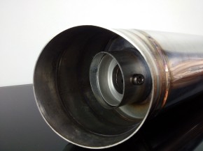EXHAUST, Silencer GP Style, stainless steel