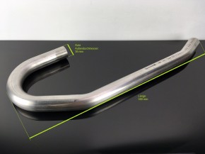 2 DOWNPIPES, stainless steel, for BMW-R, D=38mm