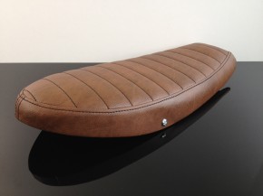 Cafe-Racer SEAT, SR 500, darkbrown leather, with pillion cover