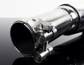 2* SILENCER / exhaust system "Gunball" f. Hattech, 35mm, stainless steel, "e"-marked, f. BMW R 45 / R 65