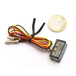 Micro Taillight LED Ribbon Smoke 24 x 11 mm, ECE