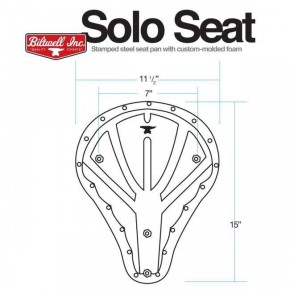 Solo SEAT Biltwell Bobber diamond stitching