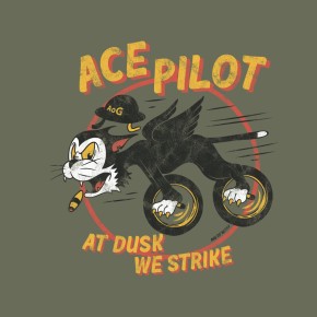 Age of Glory T-Shirt Ace Pilot olive green S