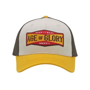 Age of Glory Trucker Cap Keep it real braun gelb