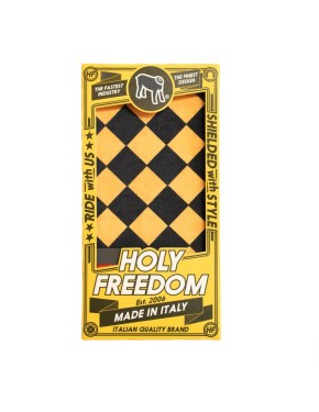 Holy Freedom Multifunktionstuch/Bandana Race-flag, schwarz gelb kariert